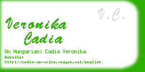 veronika cadia business card